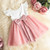 Pink Baby Girls Summer Princess Dress Girls Costumes Bowknot Tulle Pearls Birthday Party Children Casual Clothes Kids