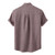 Summer Shirt Men Cotton Linen Short Sleeved Breathable Solid Color Casual Shirts Stand Collar Single Breasted Man Blouse