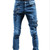 Jeans Men Hole Streetwear Straight Jeans Spring Summer Moto Biker Skinny Casual Denim Pants For Men