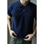 Knit Polo Shirt for Men Pure Cotton Regular Fit Summer Golf Tennis Smart Business Shirt Vintage Clothing
