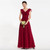 Dress elegant date red spaghetti straps a line bridesmaid dress backless wedding party women floor length bridesmaid dress
