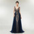 Beautiful Blue Long Evening Dress Mermaid Glitter Elegant Women Evening Dresses