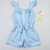 Kids Girls Clothing Rompers Denim Blue Cotton Washed Jeans Sleeveless Bow Jumpsuits 0-5Year New 1