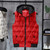 Winter Men Vest Simple Hat Detachable Sleeveless Jackets Cotton-Padded Coats Warm Thicken Waistcoats Men Clothing