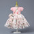Dresses Children 3 Pcs Set 5 Years Birthday Kids Gown Summer Children Clothes Dresses With Bag