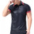 Men Leather Polo Shirts Elastic Male Fashion Faux Leather Shirts Shaping Soft Tees
