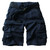 Summer Mens Cargo Shorts Multi-pocket Cotton Men Short Pants Workout Bermuda Shorts ( Free Belt )
