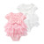 Cotton Bodysuit For Newborns Summer Short Sleeve Jumpsuit For Girls Lace New born 1st Birthday Party Clothes Twin Clothing 2023