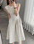 Elegant Dress for Women Sleeveless Streetwear French Styls Dresses Solid Folds Midi Tank O Neck 2023 New Spring Summer Dress 