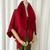 Women Solid Color Cashmere Women Winter Keep Warm Coat Scarf