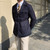 Men's Retro Fashion Casual Suit Collar Jacket