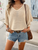 V-neck Bat Sleeve Short-sleeved T-shirt Top Summer Loose Sweater Womens Clothing
