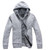 Men's winter Knitted jacket Coat Cotton Hooded thick white cardigan sweater Sweaters