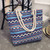New Summer Women Canvas bohemian style striped Shoulder Beach Bag Female Casual Tote Shopping Big Bag floral Messenger Bags