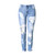 High Quality Cotton Skinny Ripped Jeans for Women Pencil Pants Casual Trousers For Ladies Blue Mid Waist Denim Pencil Jeans