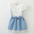 Summer Style Cartoon Cute Little White  Cartoon Dress Kitten Dress