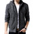 Winter Thick Warm Sweater Men Fur Liner Cardigan High-quality Men's Hooded Slim Fit Sweater Coats