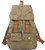 Vintage Leather military Canvas backpack Men's backpack school bag drawstring backpack women bagpack male rucksack