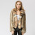 Knitted real coat overcoat jacket with fox fur collar women's winter thick warm genuine fur coat
