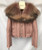 Women Real Sheep Fur Coat Winter Warm Fashion Genuine Merino Sheepskin Leather Jacket Natural Real Large Raccoon Fur Collar Coat