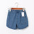 Short Jeans Women Style Casual Blue Mid Elastic Waist Loose Short Denim Shorts Ladies Denim Jeans Feminine