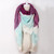 Solid Color Winter Square Scarf Women Oversize Blankets Luxury brand Shawl Cashmere echarpe Cape Size 140cmx140cm