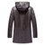 Men's Fur Coat  Menfolk  Shearling Jacket Hooded Coat Genuine Sheepskin Leather Long Outerwear