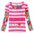 baby girls t-shirt with cute cartoon  printed  spring autumn long sleeves