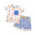 2 PCS Toddler Infant Kids Boy Clothes Short Sleeve Casual Tops T shirt Shorts Bottom Outfits Set Summer Sunsuit
