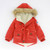 Autumn Winter children jackets Girls Boys Coats Hooded Faux Fur Collar Kids Outerwear 10T Cotton Padded Baby Girl Boy Snowsuit