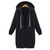 Autumn Winter Casual Women Long Hoodies Sweatshirt Coat Zip Up Outerwear Hooded Jacket Plus Size Outwear Tops