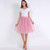 5 Layers 60cm Princess Midi Tulle Skirt Pleated Dance Tutu Skirts Womens Lolita Petticoat  Denim Party Skirts