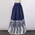 New Women Elegant Maxi Skirts Pleated Vintage Willow Printed Flared Ball Gown Tutu Skirts Long Skirt Luxury For Women SP006