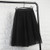 Skirts Womens Black Gray White Adult Tulle Skirt Elastic High Waist Pleated Midi Skirt