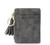 New Slim Women Wallet Short Bag Small Pu Leather Credit Card Holders Thin Tassel Zipper Wallets Coin Pocket Fashion Clutch bag
