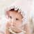 Nordic Vintage Toddler Bonnet with a Lace Hem 3-9 months Handmade Retro Kids Christening Baptism Cap Baby hat H820
