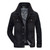 Men denim jacket brand clothing cotton casual mens jean jacket Black blue solid coat male denim Coat