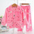 Kids Flannel Pajamas Sets Warm Coral Fleece High Quality Girls Cartoon Sleepwear Winter Long Sleeve Home Clothing