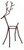 1PC Antique Decoration Iron Artistic Deer with Test Tube Glass Vase Holder Nordic Country Decorative Crafts Office Home MK 016