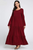 Women Vintage Ruffle Maxi Dress Oversized Vestidos Autumn Casual Loose Long Flared Sleeve Party Dresses Robe S-5XL