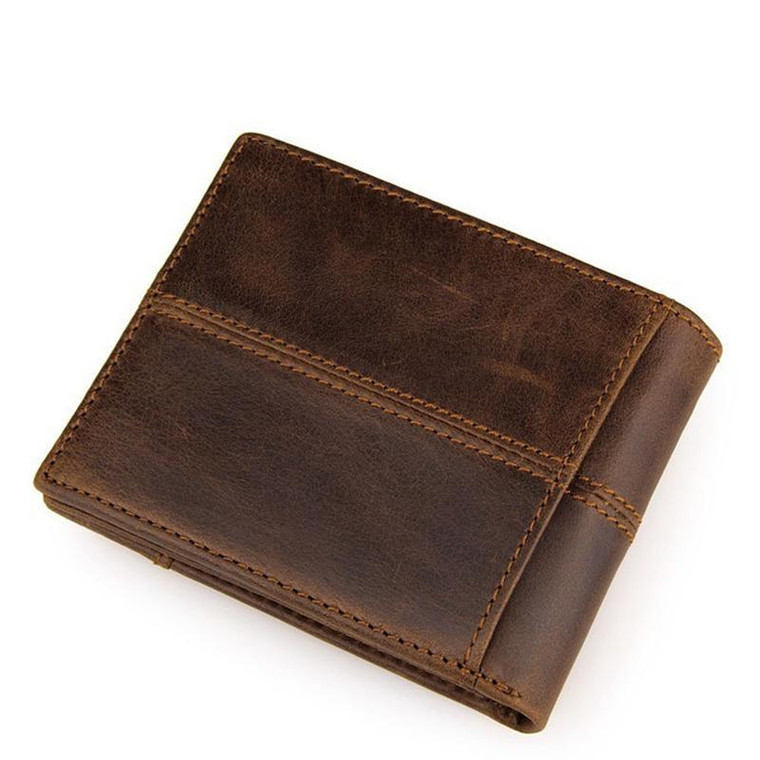 100% top quality cow genuine leather men wallets splice purse dollar price carteira original