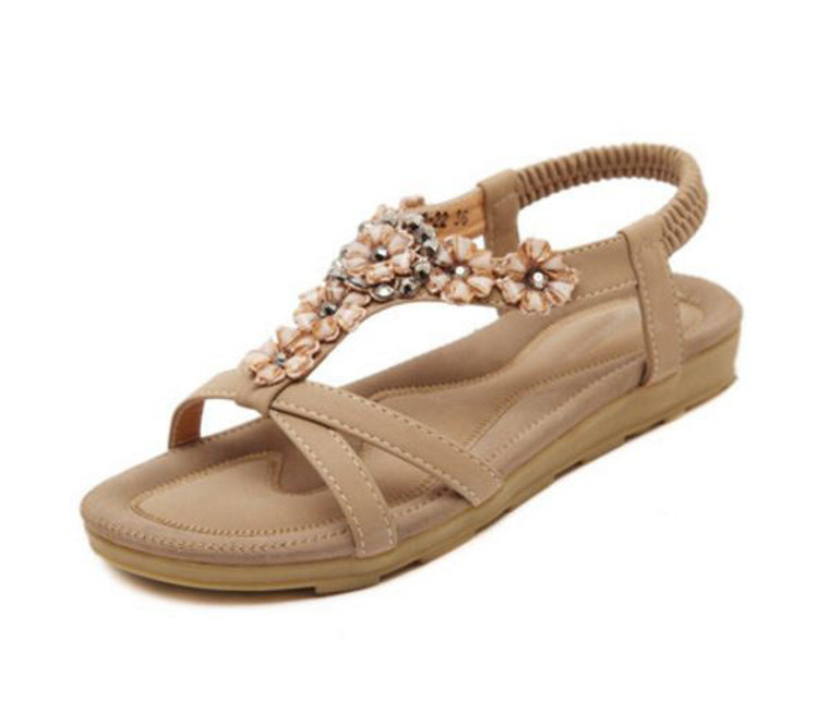 Bohemia Fashion women sandals New women Shoes Skid Flower Sandalia Feminina elegant Summer sandals Shoes DT399