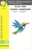 Birch Press Die Block Print Soaring Hummingbird
