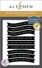 Altenew One Go Solid Sentiment Banners press plat