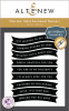 Altenew One Go Solid Sentiment Banners press plat