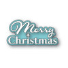 Poppy Stamps Die Merry Christmas Fluffy Script