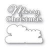Poppy Stamps Die Merry Christmas Fluffy Script