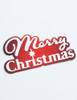 Poppy Stamps Die Merry Christmas Fluffy Script