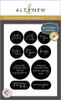 Altenew One Go Solid Circular Sentiments Die & Press Plate Bundle