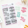 Pinkfresh Studio Treasured Greetings Stamp
